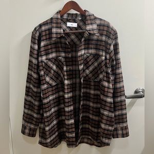 Aritzia TNA Oversized Plaid Shacket